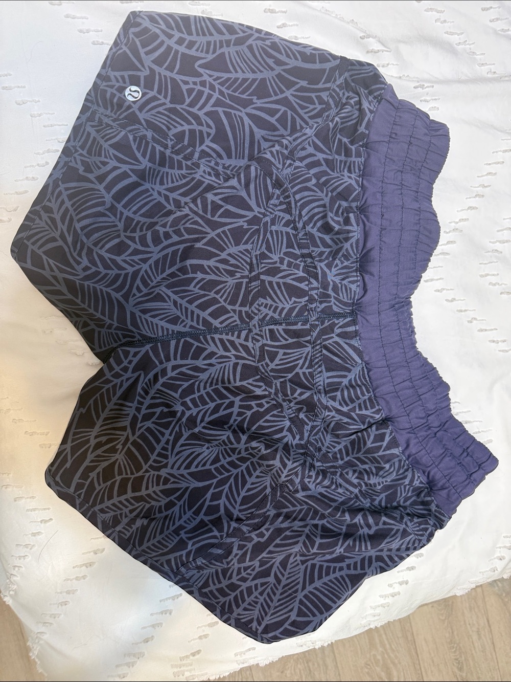 Lululemon Leaf-Print Running Shorts